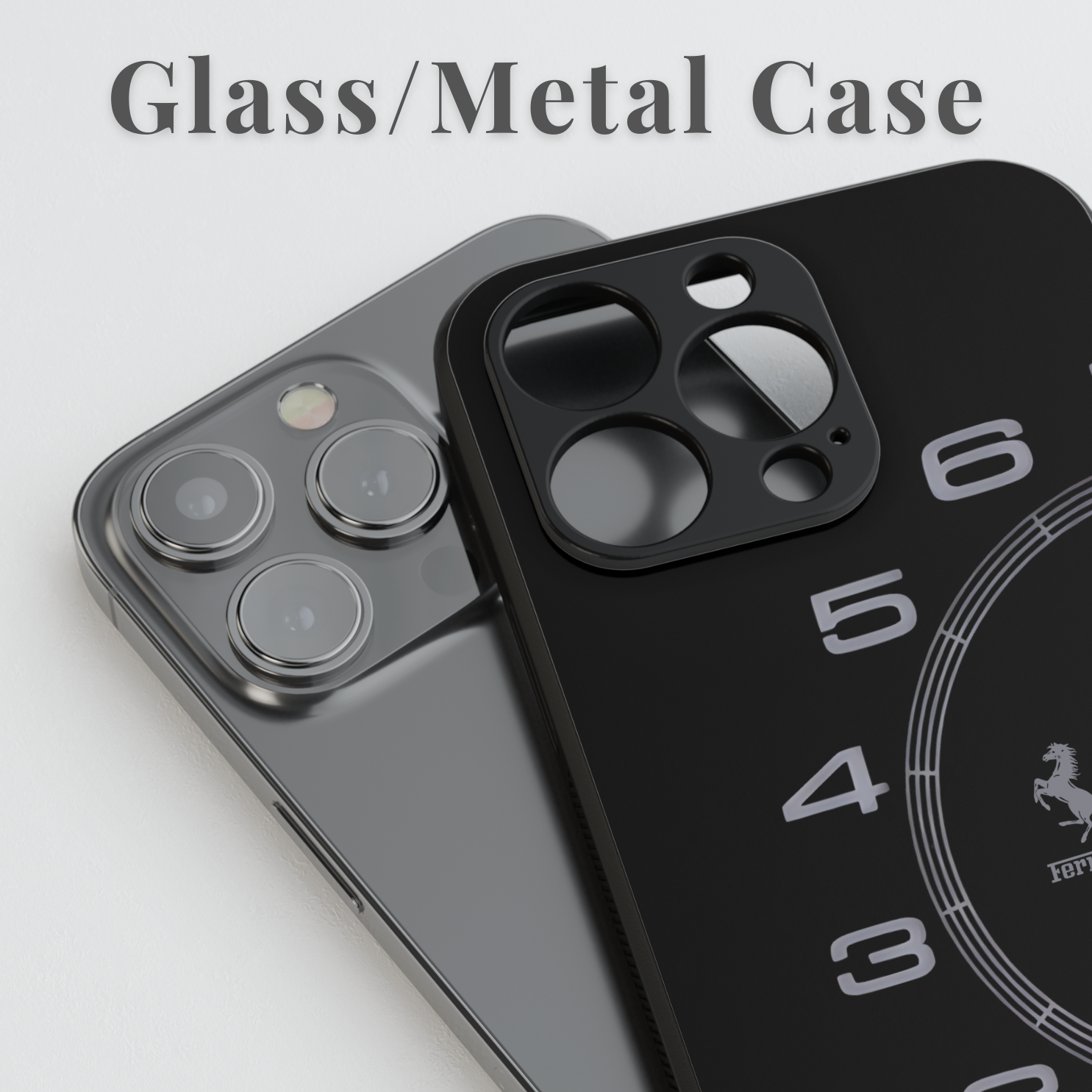 Black Ferrari Speedometer Phone Case