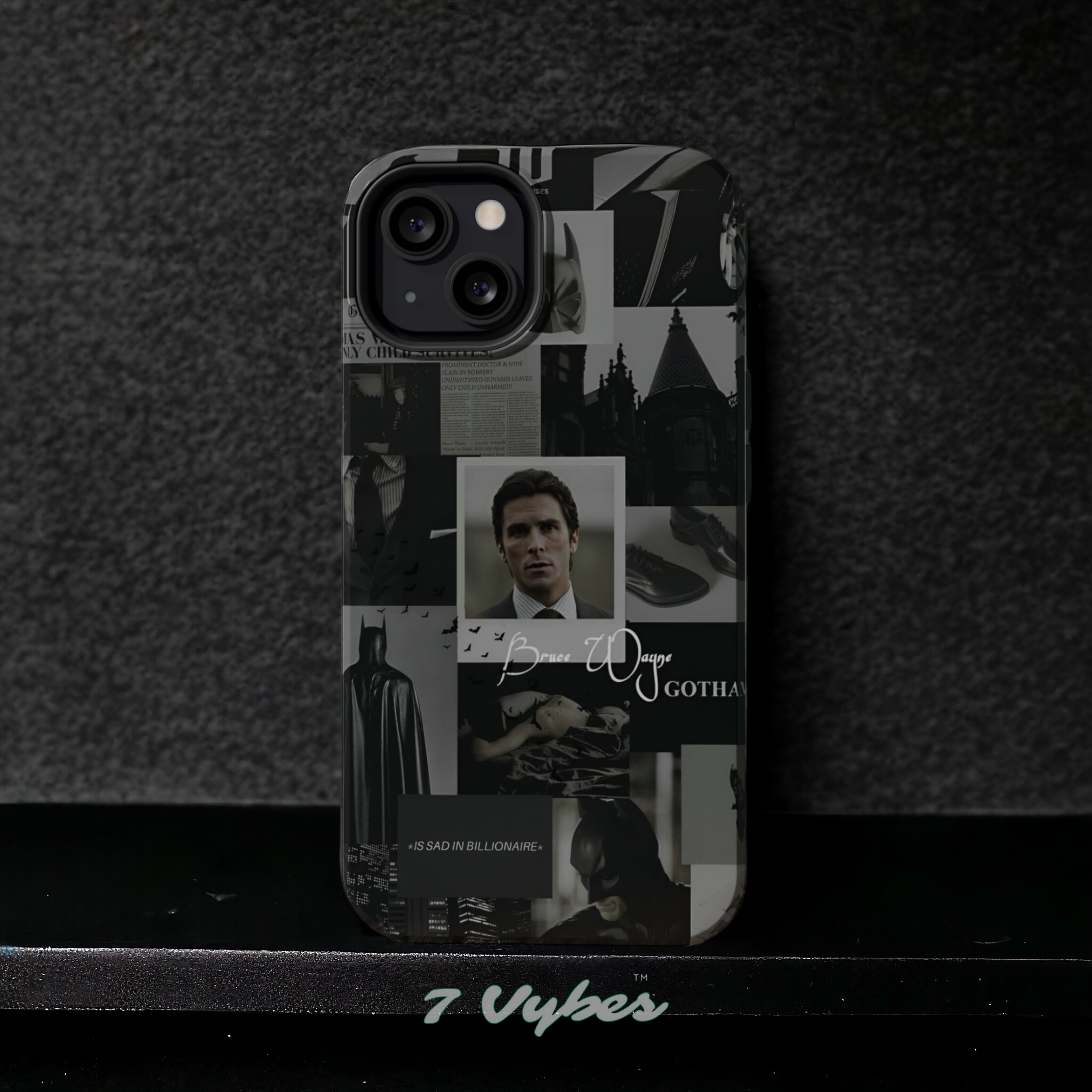 Gotham X Batman Dark Aesthetic Bruce Wayne Phone Case