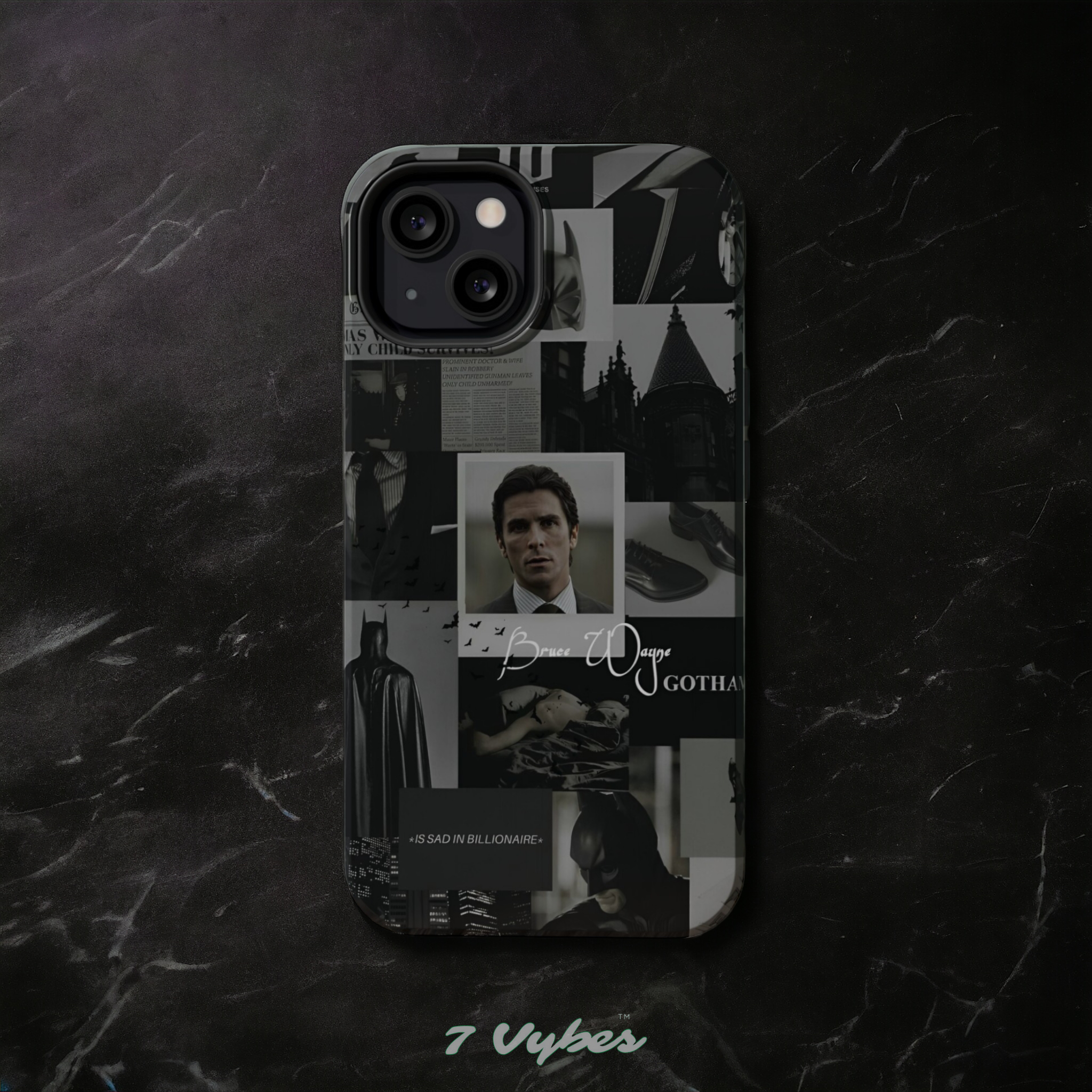 Gotham X Batman Dark Aesthetic Bruce Wayne Phone Case