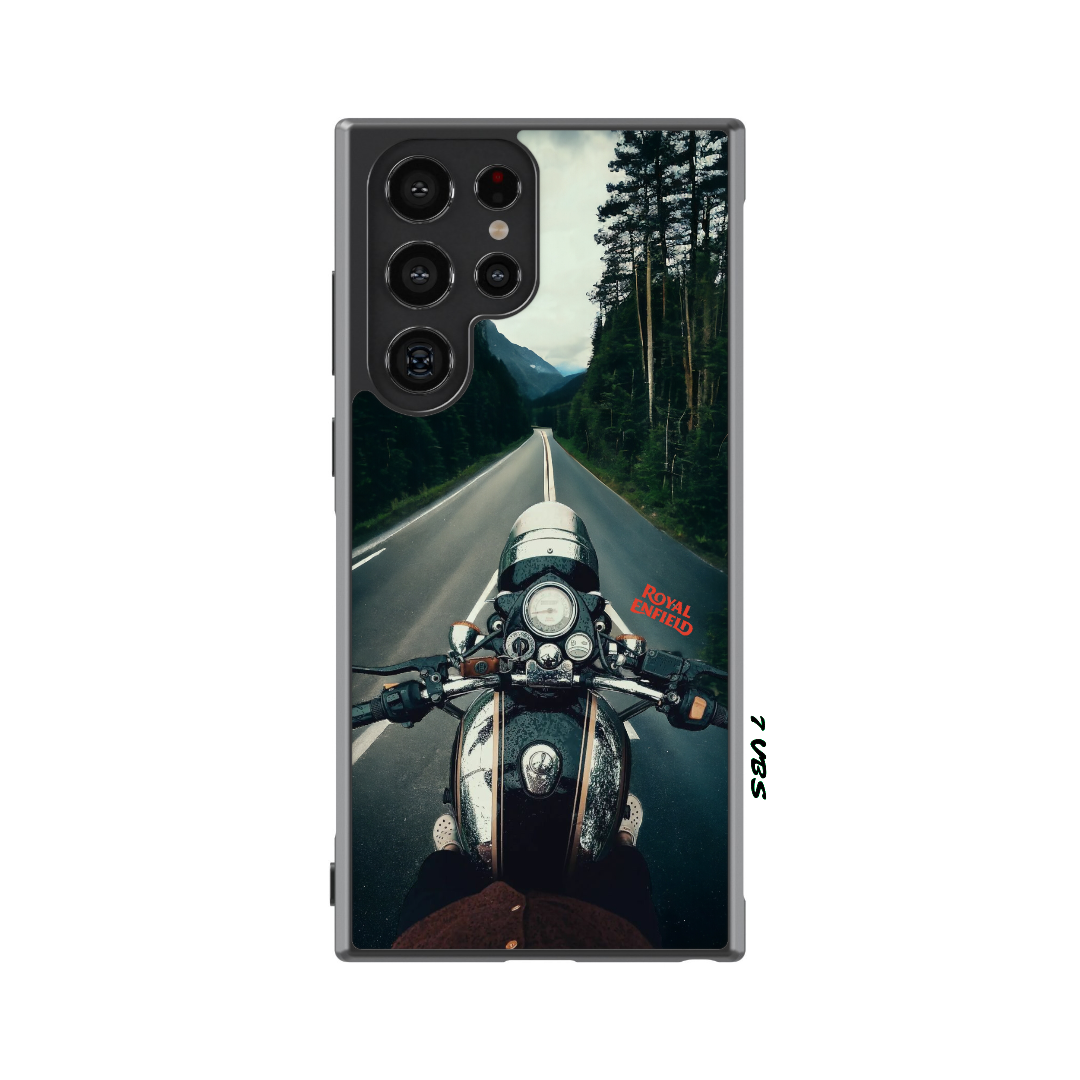 Front View Royal Enfield Gt 650 Chrome Phone Case