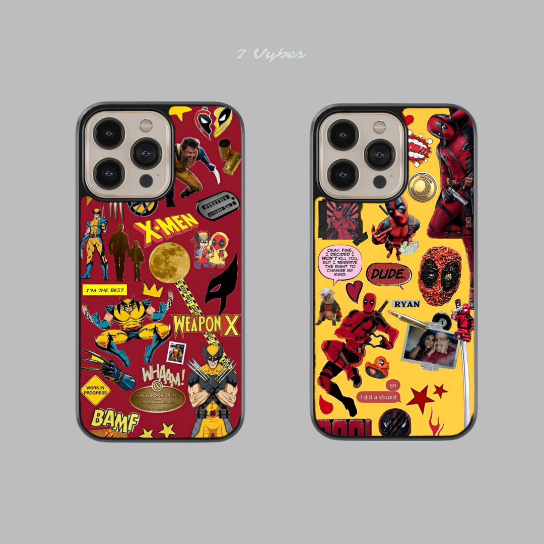 Deadpool and Wolverine Matching Phone Cases